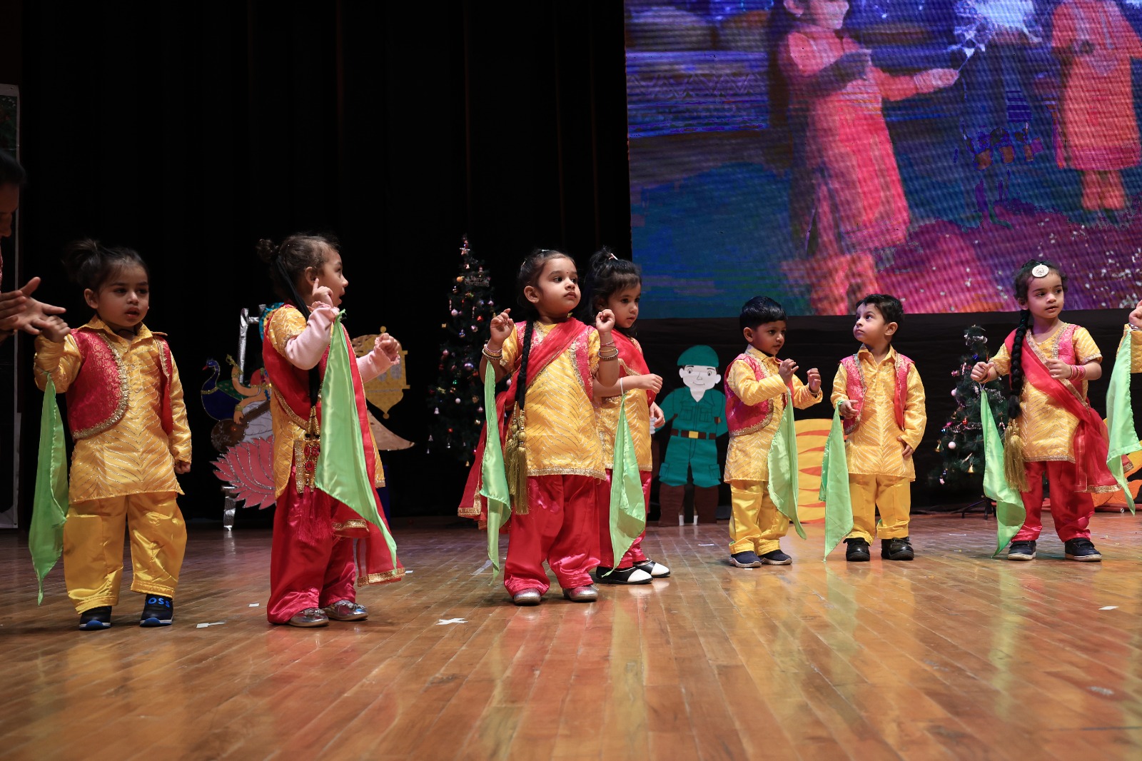 Children playing in the outdoor play area Outdoor play area with children